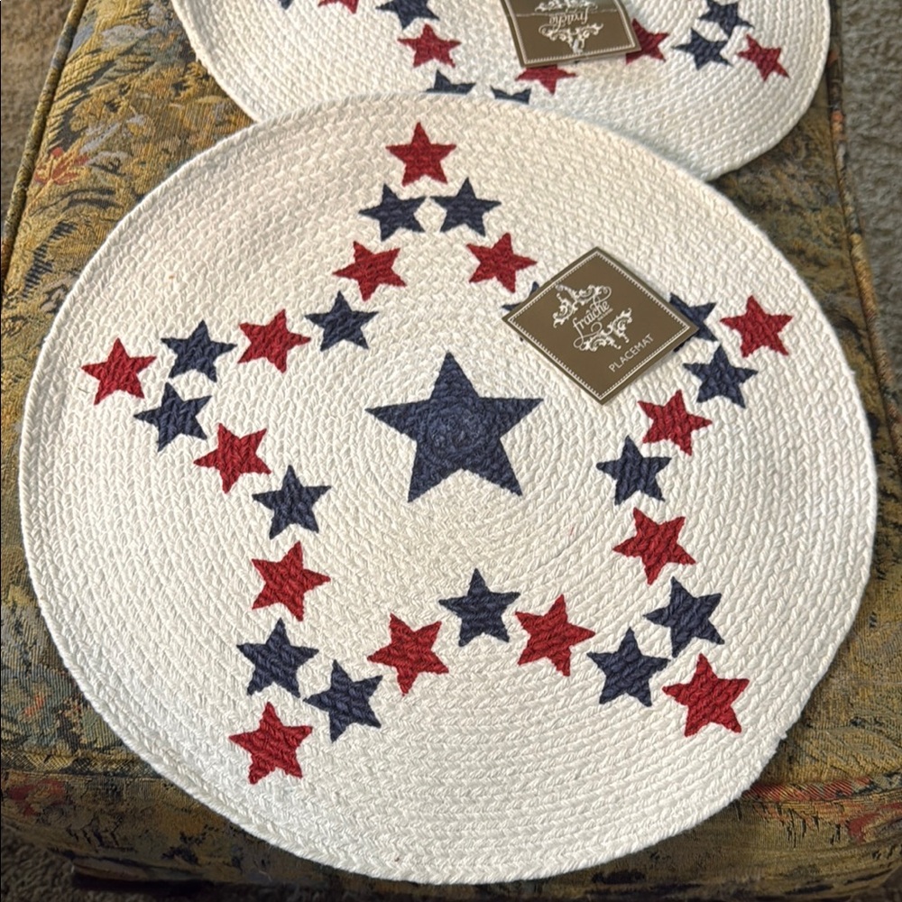 Patriotic Star Dining Table Placemat Set